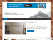 Tablet Screenshot of marriedtoitaly.com